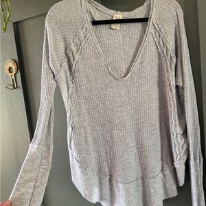 Women's Gray Knit Top